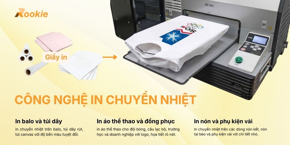 Ứng dụng đa dạng của in chuyển nhiệt 