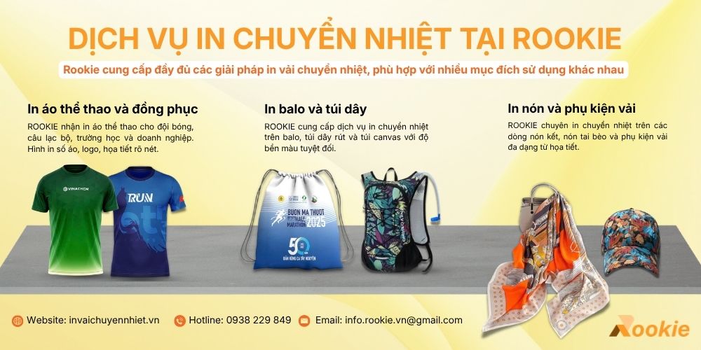 Dịch vụ in chuyển nhiệt tại Rookie